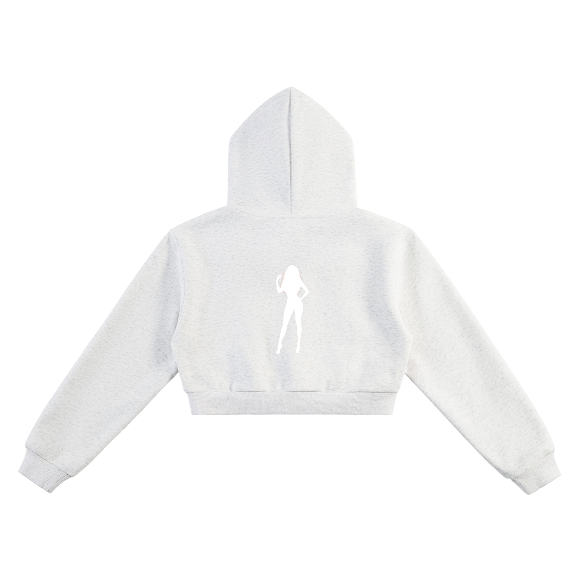 Body Parts Cropped Hoodie