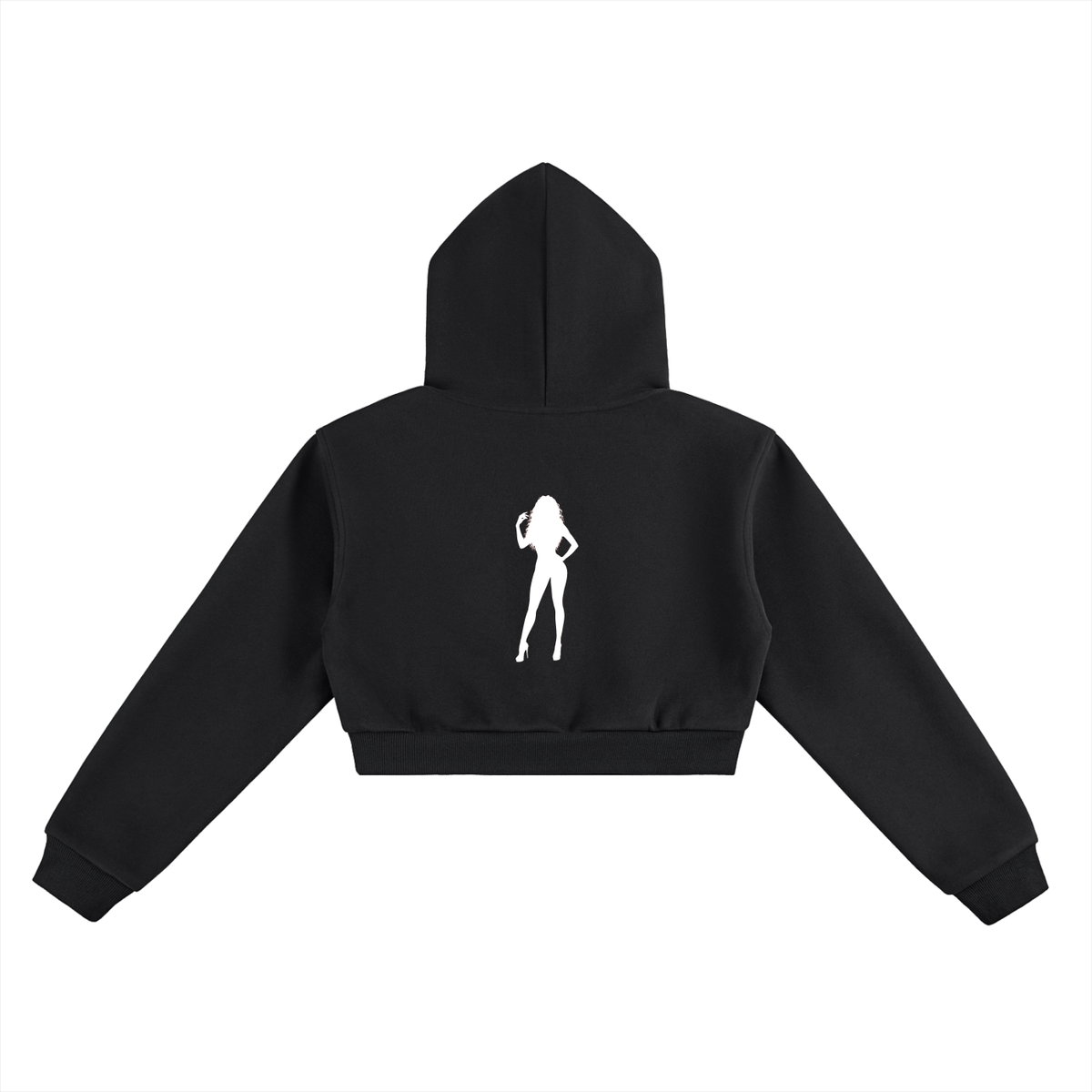Body Parts Cropped Hoodie
